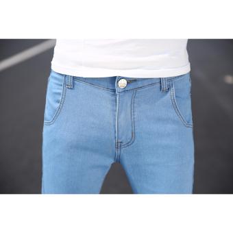 Men's Street Swaggy Plain Light Blue Jeans June 2018 - 3 Men's Street Swaggy Plain Light Blue Jeans - 3
