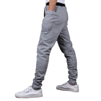 Mens Sweatpants Jogging Tracksuit Bottoms HIP HOP Jogger Sport Sweat Pants Gray June 2018 - 5 Mens Sweatpants Jogging Tracksuit Bottoms HIP HOP Jogger Sport Sweat Pants Gray - 5