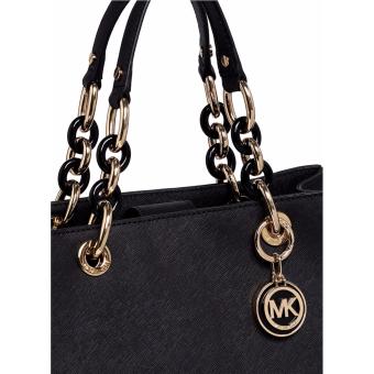 Michael Kors Cynthia Medium Satchel - Black July 2018 - 5 Michael Kors Cynthia Medium Satchel - Black - 5