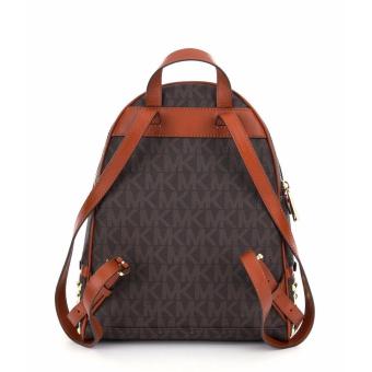 Michael Kors Rhea Zip Medium Studded Backpack - Brown June 2018 - 4 Michael Kors Rhea Zip Medium Studded Backpack - Brown - 4