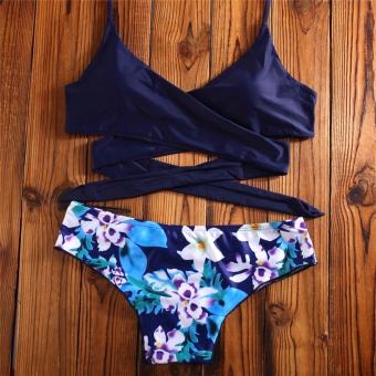 Midnight Floral Bikini Wrap Around Sexy Bikini Two Piece SwimwearSwimsuit June 2018 - 4 Midnight Floral Bikini Wrap Around Sexy Bikini Two Piece SwimwearSwimsuit - 4