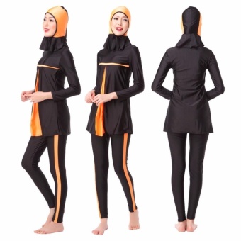 Modest Islamic Swimwear Islamic Swimsuit Women Hijab Swimwear Full Coverage Swimwear Muslim Swimming Beachwear Swimsuit Sport Clothing Dress Orange - Intl April 2018 - 3 Modest Islamic Swimwear Islamic Swimsuit Women Hijab Swimwear Full Coverage Swimwear Muslim Swimming Beachwear Swimsuit Sport Clothing Dress Orange - intl - 3