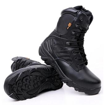 New Army Tactical Desert Mens Leather Combat Boots Military Shoes Soldier BLACK - Intl June 2018 - 3 New Army Tactical Desert Mens Leather Combat Boots Military Shoes Soldier BLACK - Intl - 3