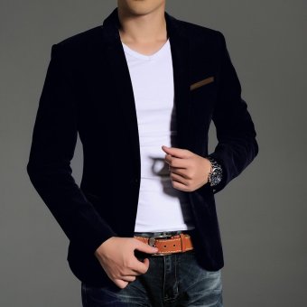 New Arrival Men's Casual Blazers Button Stylish Slim CorduroyBlazer Male Fashion Suit Jacket(Brown) June 2018 - 5 New Arrival Men's Casual Blazers Button Stylish Slim CorduroyBlazer Male Fashion Suit Jacket(Brown) - 5
