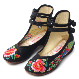 New Chinese Style Women Casual Shoes Flower Sandals Embroidered Flats Mary Janes -Intl June 2018 - 3 New Chinese Style Women Casual Shoes Flower Sandals Embroidered Flats Mary Janes -Intl - 3
