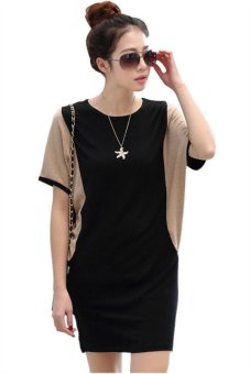 New Korean Fashion Women Short Sleeve Casual Dress HDS046 June 2018 - 2 New Korean Fashion Women Short Sleeve Casual Dress HDS046 - 2
