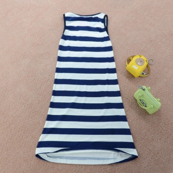 New Mother Daughter Matching Dresses Fashion Sequine Anchor Navy Stripes Maxi Sundress - Intl June 2018 - 4 New Mother Daughter Matching dresses Fashion Sequine Anchor Navy Stripes Maxi Sundress - intl - 4