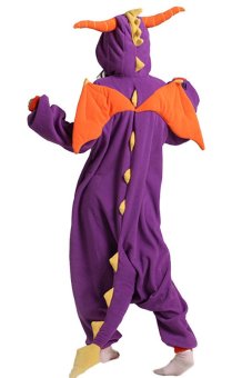 New Royal Purple Spyro Dragon Character Adult Kigurumi Onesie April 2018 - 2 New Royal Purple Spyro Dragon Character Adult Kigurumi Onesie - 2