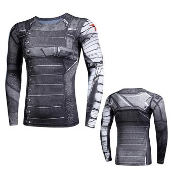 New Superhero Winter Soldier Bucky Superman Anime 3D T ShirtFitness Men Crossfit T-Shirt Long Sleeve Compression Shirt - Intl June 2018 - 4 New Superhero Winter Soldier Bucky Superman Anime 3D T ShirtFitness Men Crossfit T-Shirt Long Sleeve Compression Shirt - intl - 4