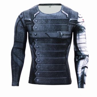 New Superhero Winter Soldier Bucky Superman Anime 3D T ShirtFitness Men Crossfit T-Shirt Long Sleeve Compression Shirt - Intl June 2018 - 3 New Superhero Winter Soldier Bucky Superman Anime 3D T ShirtFitness Men Crossfit T-Shirt Long Sleeve Compression Shirt - intl - 3