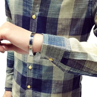New Winter Men's Cotton Long-sleeved Color Plaid Shirt - Intl June 2018 - 5 New Winter Men's Cotton Long-sleeved Color Plaid Shirt - Intl - 5