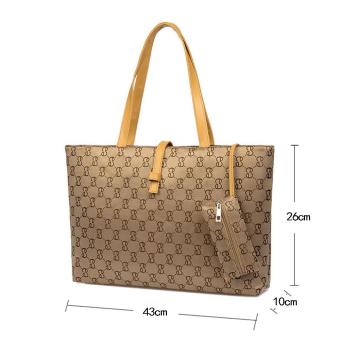 NiceEshop Womens Nylon Tote Bag Shoulder Handbag With Zipper For Shopping, Khaki July 2018 - 2 niceEshop Womens Nylon Tote Bag Shoulder Handbag With Zipper For Shopping, Khaki - 2
