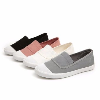 Ocean NEW Ladies Fashion Flat Shoes Han Edition Canvas Shoes(Grey) - Intl June 2018 - 3 Ocean NEW Ladies fashion Flat shoes Han edition Canvas shoes(Grey) - intl - 3