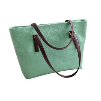 OH Women Lady Vintage Big Purse Bag Tote Fashion Handbag Shoulder PU Leather Green July 2018 - 2 OH Women Lady Vintage Big Purse Bag Tote Fashion Handbag Shoulder PU Leather Green - 2