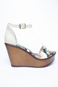 Ohrelle Kiwi Floral Ankle-Strap Wedge Sandals (Beige) June 2018 - 3 Ohrelle Kiwi Floral Ankle-Strap Wedge Sandals (Beige) - 3