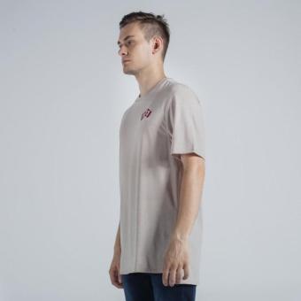 OXYGEN Embroidered Semi-Fit Tee (Taupe) July 2018 - 2 OXYGEN Embroidered Semi-Fit Tee (Taupe) - 2
