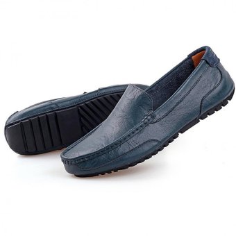 PATHFINDER Men Driving Leather Loafers Shoes Slip Ons (Blue) June 2018 - 4 PATHFINDER Men Driving Leather Loafers Shoes Slip Ons (Blue) - 4