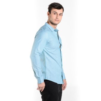 Penshoppe Long Sleeves Shirt With Buttoned Collar (Green) June 2018 - 3 Penshoppe Long Sleeves Shirt With Buttoned Collar (Green) - 3