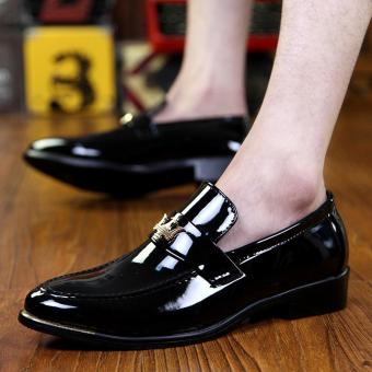 PINSV Patent Leather Men Formal Shoes Loafers (Black) June 2018 - 5 PINSV Patent Leather Men Formal shoes Loafers (Black) - 5