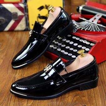 PINSV Patent Leather Men Formal Shoes Loafers (Black) June 2018 - 3 PINSV Patent Leather Men Formal shoes Loafers (Black) - 3
