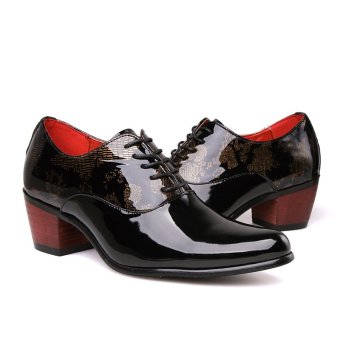 PINSV Patent Leather Men's Formal Shoes Casual Oxford Shoes (Black) June 2018 - 5 PINSV Patent Leather Men's Formal Shoes Casual Oxford Shoes (Black) - 5