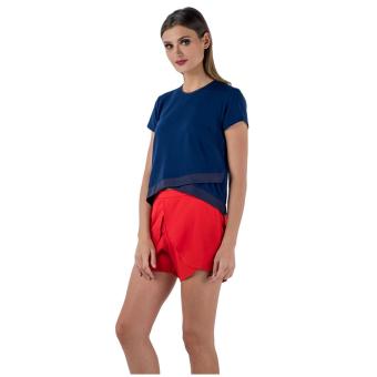 Plains & Prints Jonae Short Sleeves Top (Navy) June 2018 - 2 Plains & Prints Jonae Short Sleeves Top (Navy) - 2