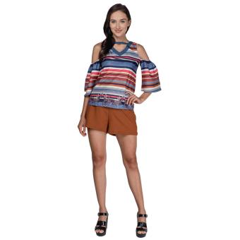 Plains And Prints Pillar Short Sleeves Top (Multi) June 2018 - 5 Plains and Prints Pillar Short Sleeves Top (Multi) - 5