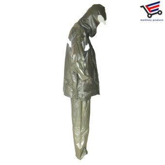 Popular Man Woman Water Proof Rain Coat In Army Green July 2018 - 2 Popular Man Woman Water Proof Rain Coat in Army Green - 2