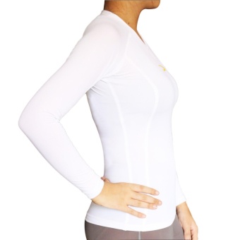 PROCARE COMBAT #9204 Dri-Quik Ladies Compression Long Sleeves For Yoga Zumba Jogging Running (White) June 2018 - 2 PROCARE COMBAT #9204 Dri-Quik Ladies Compression Long Sleeves for Yoga Zumba Jogging Running (White) - 2
