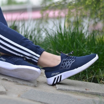 Running Sneakers Men Zapatillas Deportivas Hombre Free Run For Mens Trainers Sports Jogging Homme Lightweight Comfortable Shoes(Blue) - Intl June 2018 - 3 Running Sneakers Men Zapatillas Deportivas Hombre Free Run for Mens Trainers Sports Jogging Homme Lightweight Comfortable Shoes(Blue) - intl - 3