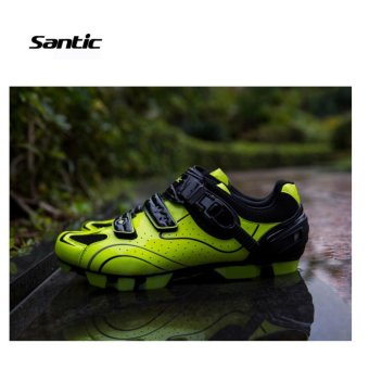 Santic Men MTB Cycling Shoes Auto-lock Bicycle Shoes Mountain Bike For Shimano SPD Eggbeater System Shoes 3 Colors,Black Green - Intl June 2018 - 4 Santic Men MTB Cycling Shoes Auto-lock Bicycle Shoes Mountain Bike For Shimano SPD Eggbeater System Shoes 3 Colors,Black Green - intl - 4