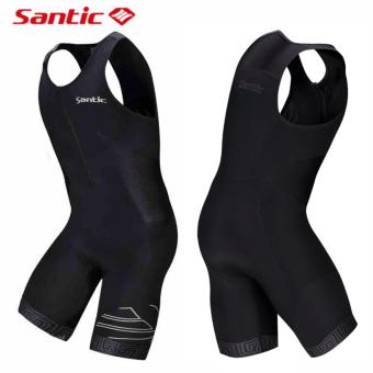 Santic Triathlon Cycling Jersey 4D Pad Quick Dry Sleeveless Cycling Skinsuit Bike Jersey Clothes For Swimming Running Riding June 2018 - 5 Santic Triathlon Cycling Jersey 4D Pad Quick Dry Sleeveless Cycling Skinsuit Bike Jersey Clothes For Swimming Running Riding - 5