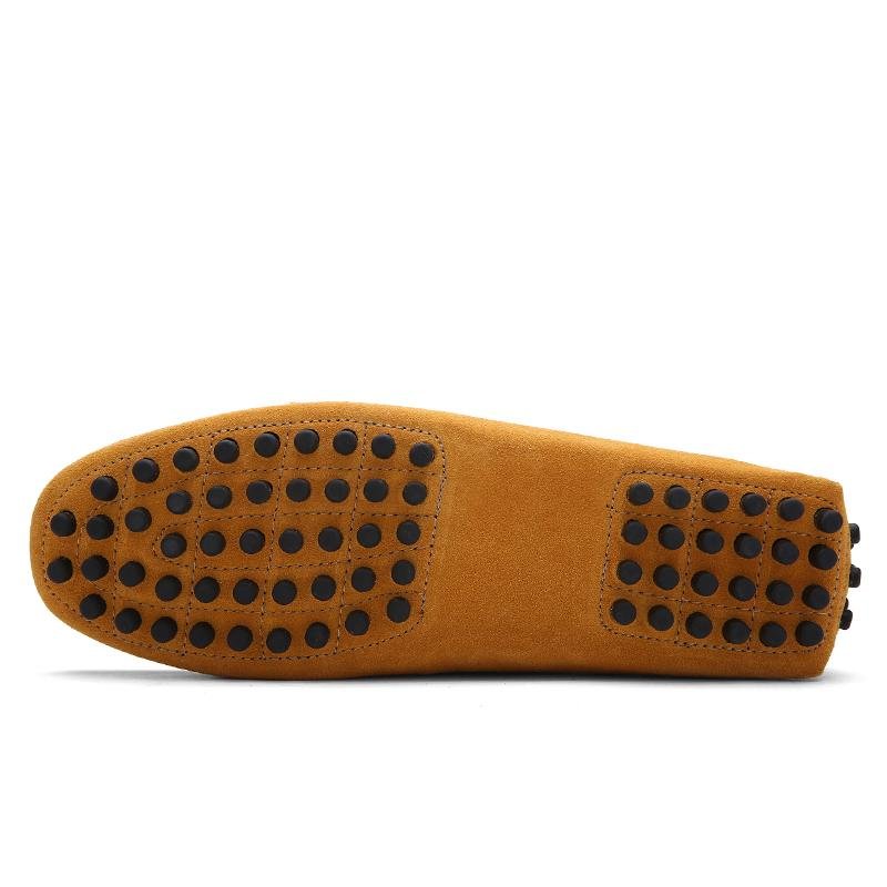 ... Seanut Fashion Leather Slip On Men Loafers Casual Shoes (Yellow) -intl ...