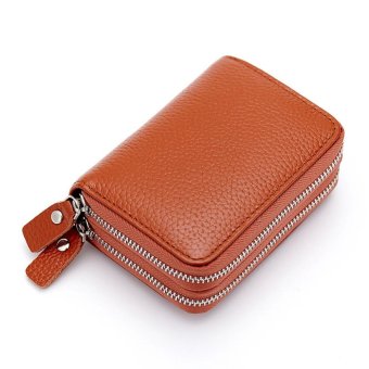 Short Wallet Genuine Leather RFID Blocking Safe Card Holder Forwomen - Intl June 2018 - 5 Short Wallet Genuine Leather RFID Blocking Safe Card Holder Forwomen - intl - 5