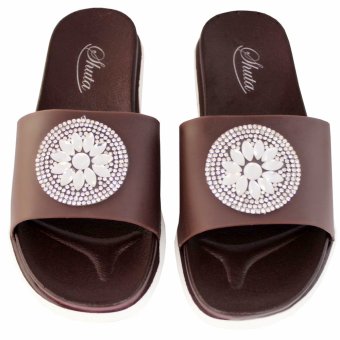 Shuta HLJ-326 Women's Slides Slipper (Brown) May 2018 - 3 Shuta HLJ-326 Women's Slides Slipper (Brown) - 3