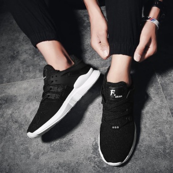 Sport Shoes Men Breathable Running Shoes Mens Sneakers Running Shoes For Men Outdoor Sports (Black) - Intl April 2018 - 4 Sport Shoes Men Breathable Running Shoes Mens Sneakers Running Shoes For Men Outdoor Sports (Black) - intl - 4