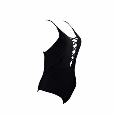Strappy Monokini Low Cut V-Neck X Details Backless One Piece Swimsuit Women's Swimwear June 2018 - 5 Strappy Monokini Low Cut V-Neck X Details Backless One Piece Swimsuit Women's Swimwear - 5