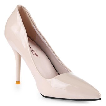 Stylish Pointed Toe Ladies Thin High Heel Shoes(Off-White)(Size:39)- Intl June 2018 - 2 Stylish Pointed Toe Ladies Thin High Heel Shoes(Off-White)(Size:39)- intl - 2