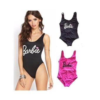Stylish Women Backless Bodysuit Swimsuit Bathing Barbie Suit Print One-Piece Swimwear Bathing Suit (Pink) - Intl June 2018 - 2 Stylish Women Backless Bodysuit Swimsuit Bathing Barbie Suit Print One-Piece Swimwear Bathing Suit (Pink) - intl - 2