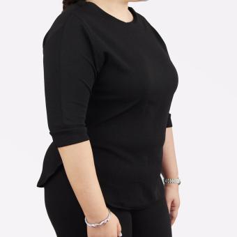 Sugar & Lime Cybele Women's Casual Fashion 3/4 Sleeves Blouse Top Plus Size (Black) June 2018 - 2 Sugar & Lime Cybele Women's Casual Fashion 3/4 Sleeves Blouse Top Plus Size (Black) - 2