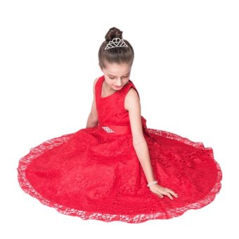 Summer Flower Girl Dress Top Baby Princess Dresses For Girls Wedding Party Vestidos Infantis Kid Girls Clothes - Intl June 2018 - 2 Summer Flower Girl Dress Top Baby Princess Dresses for Girls Wedding Party Vestidos Infantis Kid Girls Clothes - intl - 2