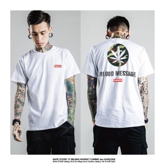 Surpme Couple T-shirt Printing Cotton Short Sleeves Supreme FashionCasual Short Sleeves June 2018 - 2 Surpme Couple T-shirt printing cotton Short sleeves Supreme FashionCasual Short sleeves - 2