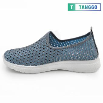 Tanggo Fashion Fly Woven Slip-On Sneakers Shoes For Women 1868(Grey) June 2018 - 2 Tanggo Fashion Fly Woven Slip-On Sneakers Shoes for Women 1868(Grey) - 2