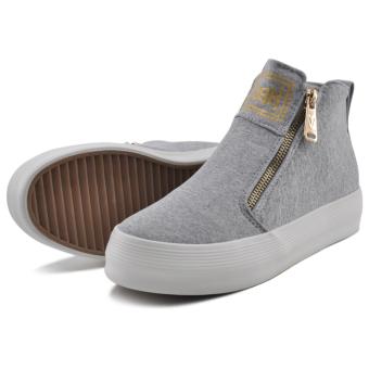 Tanggo Push Fashion Sneakers Women's High Cut Rubber Shoes (grey) June 2018 - 3 Tanggo Push Fashion Sneakers Women's High Cut Rubber Shoes (grey) - 3