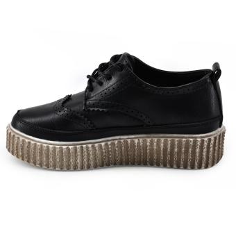 Tanggo Solenn Fashion Sneakers High Heels Women's Rubber Shoes(black) June 2018 - 2 Tanggo Solenn Fashion Sneakers High Heels Women's Rubber Shoes(black) - 2