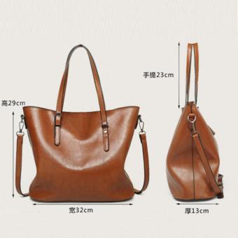 The Large Capacity Shoulder Bag Lady Fashion Canvas Shoulder Bag (Black) - Intl June 2018 - 4 The Large Capacity Shoulder Bag Lady Fashion Canvas Shoulder Bag (Black) - intl - 4