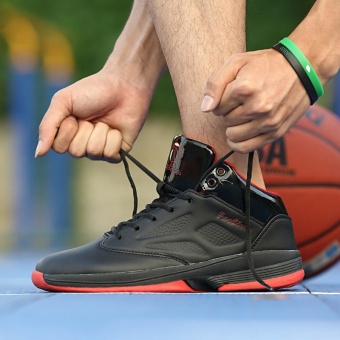 The Red Men's Basketball Shoes Damping Breathable Cement High BootsMen's Athletic Shoes To Help Students Black - Intl June 2018 - 2 The Red Men's Basketball Shoes Damping Breathable Cement High BootsMen's Athletic Shoes to Help Students Black - intl - 2
