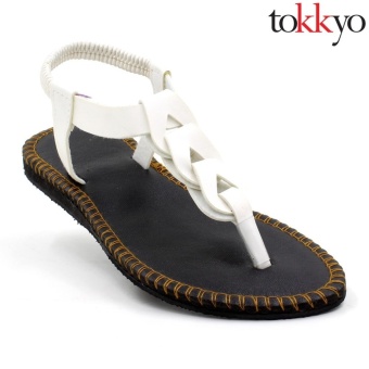 Tokkyo Shoes Women's Ember Flat Sandals (White) June 2018 - 2 Tokkyo Shoes Women's Ember Flat Sandals (White) - 2