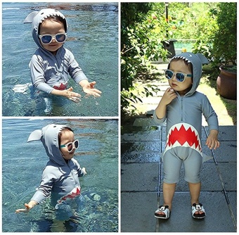 Ufosuit Kids Animal Swimsuit Unisex Onesie Swimwear Jumpsuit SharkCosplay Costume - Intl June 2018 - 4 Ufosuit Kids Animal Swimsuit Unisex Onesie Swimwear Jumpsuit SharkCosplay Costume - intl - 4