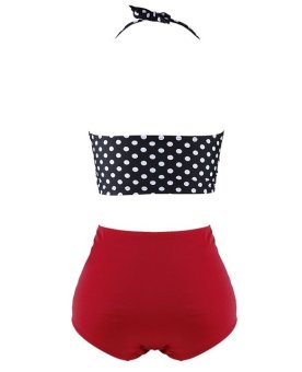 Vintage Style Retro Polka Dot High Waist Sexy Bikini Swimsuit (Intl) June 2018 - 4 Vintage Style Retro Polka Dot High Waist Sexy Bikini Swimsuit (Intl) - 4